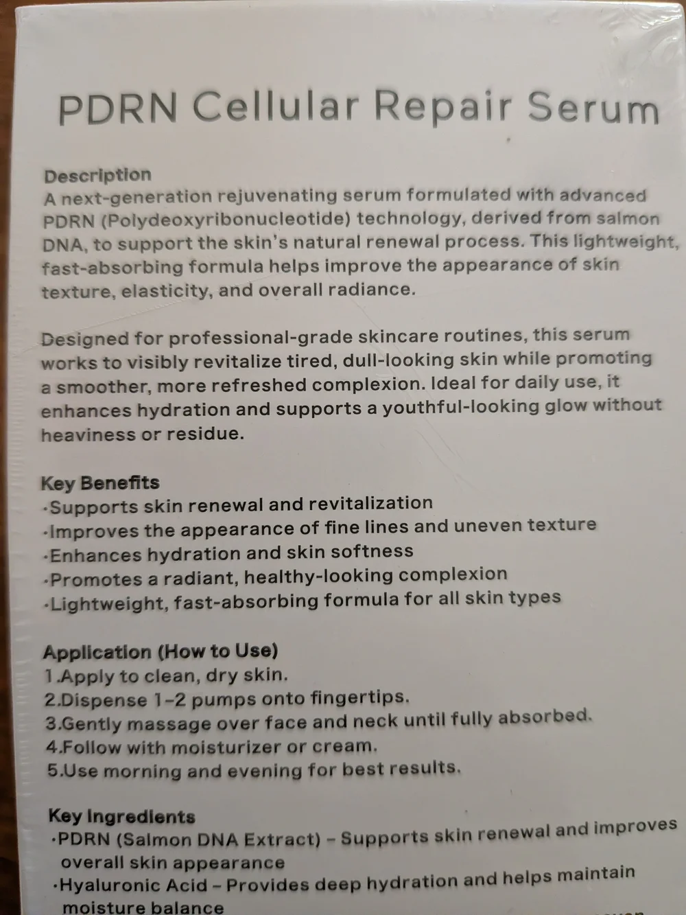Cellular Repair Serum – Rejuvenating Hydration (White)